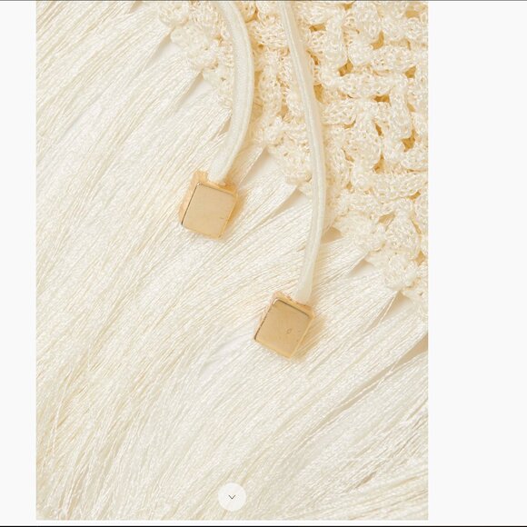 PatBO Bone Fringe Trim Cropped Top - Picture 6 of 9